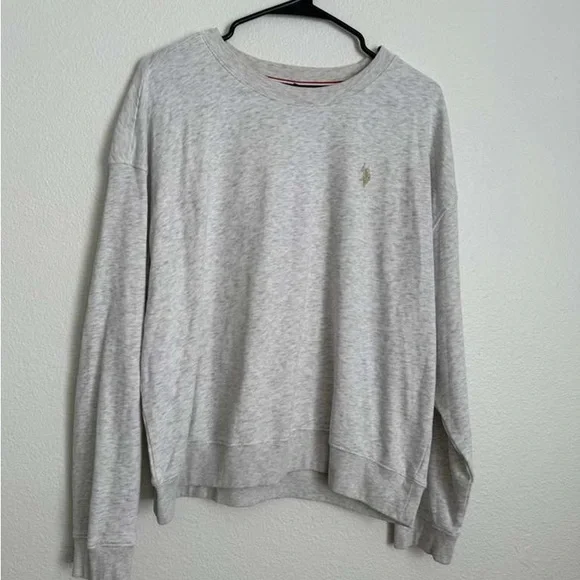Polo by Ralph Lauren Heather Gray Crewneck Sweater - Picture 1 of 3
